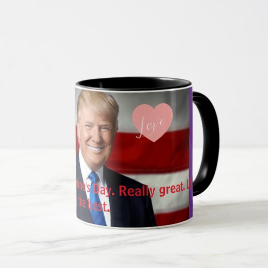 Valentine's Day Trump Mug Mok (Voorkant rechts)
