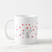 Valentine's Day Umbrella Red Hearts Mugs Koffiemok (Links)