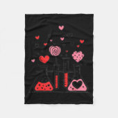 Valentines Day Vibes Science Teacher 100 Days Of S Fleece Deken (Voorkant)