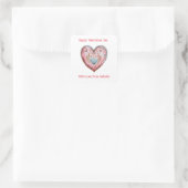 Valentine's Day Vierkante Sticker (Tas)