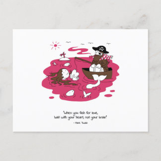 Valentine's Day - When you fish for love Briefkaart