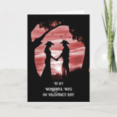 Valentines Day Wife Country Western Custom  Kaart (Voorkant)