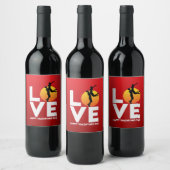 Valentine's Day, wine 🍷 labels 🍷 Wijn Etiket (Flessen)