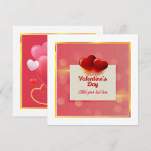 Valentine's Day With Red Hearts I Romantic Love  