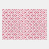 Valentines Day Wrapping Paper Flat Sheet Set of 3  (Voorkant 3)