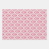 Valentines Day Wrapping Paper Flat Sheet Set of 3  (Voorkant)