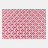 Valentines Day Wrapping Paper Flat Sheet Set of 3 (Voorkant 3)