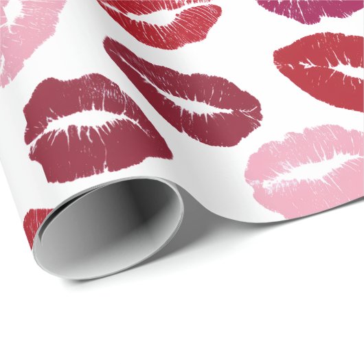 Valentine's Day Wrapping Paper | Kisses Pattern Cadeaupapier (Rol Hoek)