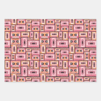 Valentine's Day Wrapping Paper | Retro Mix Tape