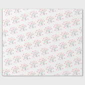 Valentine's Day Wrapping Paper Umbrella Red Hearts Cadeaupapier (Vlak)