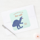 Valentine's Day You Are Dino-mite Dinosaur Vierkante Sticker (Envelop)