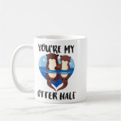 Valentine's Day You’re My Otter Half Love Pun Cute Koffiemok (Links)