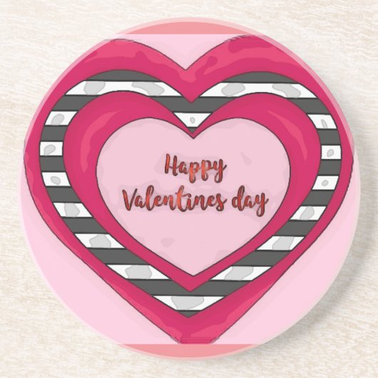 Valentine's Day Zandsteen Onderzetter (Voorkant)