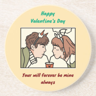 Valentine's Day Zandsteen Onderzetter