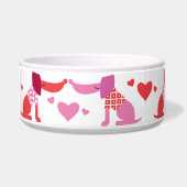 Valentines Dog Bowl  Voerbakje (Links)