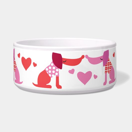 Valentines Dog Bowl  Voerbakje (Rechts)