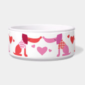 Valentines Dog Bowl  Voerbakje (Voorkant)