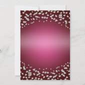 Valentine's Event Verjaardagsfeest Zilveren Hartje Kaart (Achterkant)