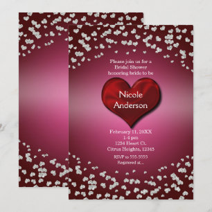 Valentine's Event Verjaardagsfeest Zilveren Hartje Kaart