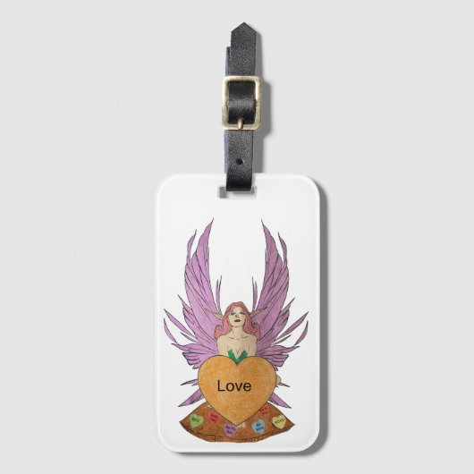 Valentines Faerie Bagagelabel (Voorkant (verticaal))