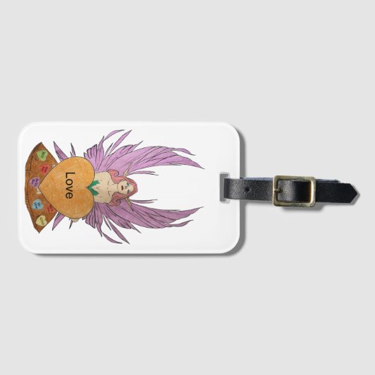 Valentines Faerie Bagagelabel (Voorkant (horizontaal))