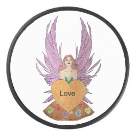 Valentines Faerie Hockey Puck