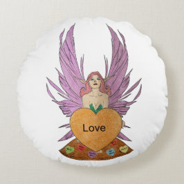 Valentines Faerie Rond Kussen