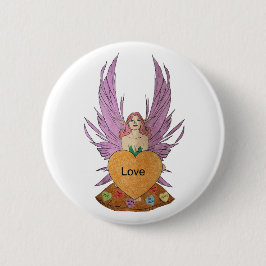 Valentines Faerie Ronde Button 5,7 Cm