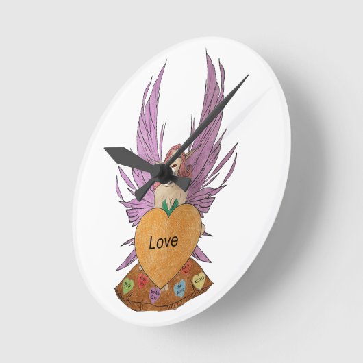Valentines Faerie Ronde Klok (Hoek)