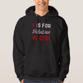 Valentines For VR Chat Funny Hearts Day Happy Vale Hoodie (Voorkant)