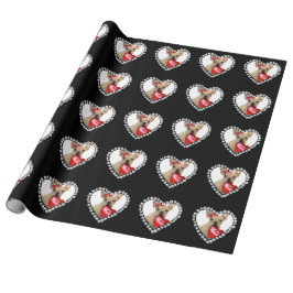 Valentine's French Bulldog dog wrapping paper Cadeaupapier