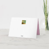 Valentine's Fuchsia Love Card Feestdagen Kaart (Achterkant)