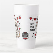 Valentine's Fur Baby Latte Mug Mok (Voorkant)