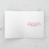 Valentine's Game of Thrones themed Proposal card Kaart (Binnen)