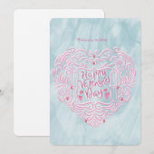 Valentines greeting  feestdagenkaart (Voorkant / Achterkant)