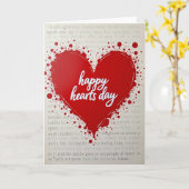 Valentines Happy Hearts Day Card Kaart (Gele Bloem)