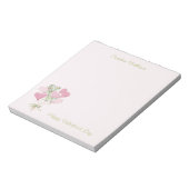 Valentine's Heart Pink and Green Heart Balloons Notitieblok (Linkerzijde)