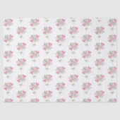 Valentine's Heart Pink and Green Heart Balloons Tissuepapier (Voorkant)