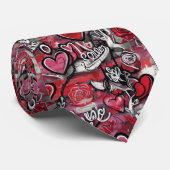 Valentine's Hearts Neck Tie Stropdas (Opgerold)
