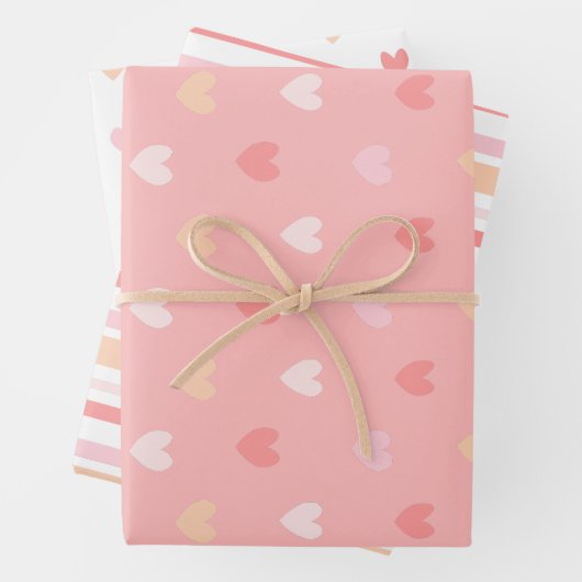 Valentine's Hearts Wrapping Paper (In situ)