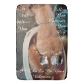 Valentine's Humor Cats Photo Text Badmat (Voorkant Verticaal)