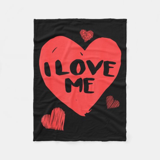 Valentine's I Love Me I Love Myself Shirt  Fleece Deken (Voorkant)