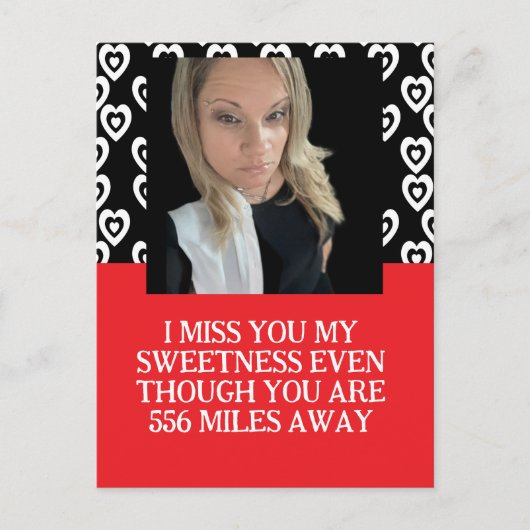 Valentines Jail Prison Long Distance Photo  Feestdagenkaart (Voorkant)