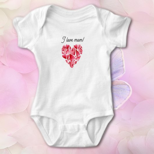 Valentine's Loving Hearts Baby T-Shirt