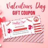 Valentine's Massage Ticket Gift Coupon Voucher,  Kaart