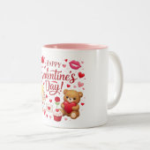 Valentines Mug  Tweekleurige Koffiemok (Voorkant rechts)