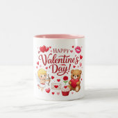 Valentines Mug  Tweekleurige Koffiemok (Center)