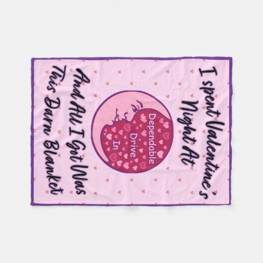 Valentine's Night 2026 "Darn" Blanket Fleece Deken (Voorkant (Horizontaal))