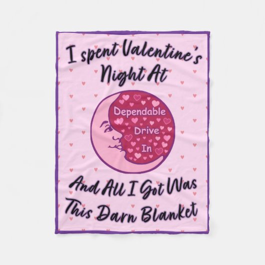 Valentine's Night 2026 "Darn" Blanket Fleece Deken (Voorkant)