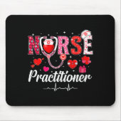 Valentines Nurse Practitioner Scrubs Nurse Life St Muismat (Voorkant)